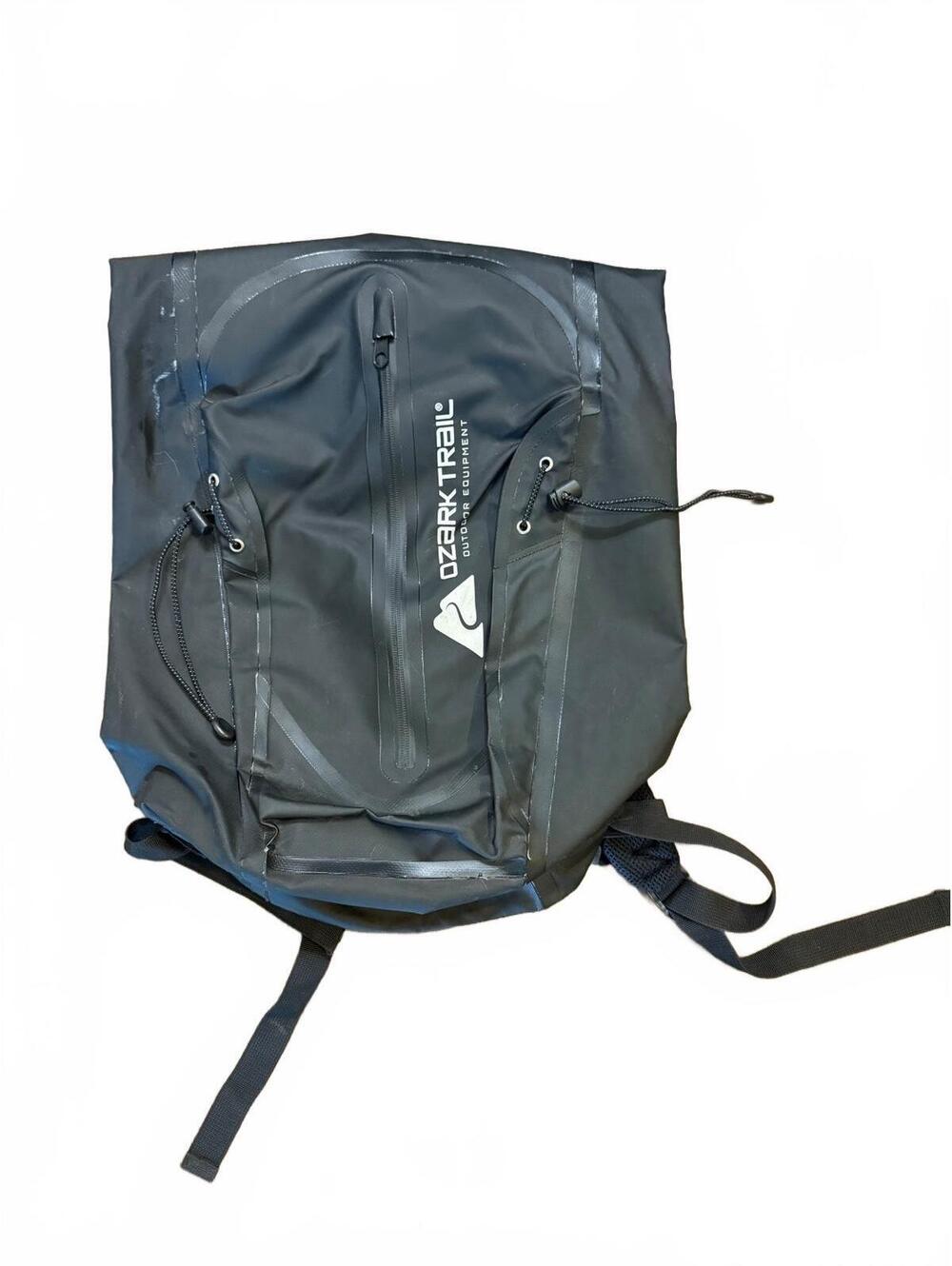 Black Ozark trail Roll Top dry bag backpack water proof